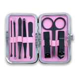 Set Manicure O Pedicure Acero Inoxidable 8 Pzs Con Estuche