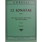 Partitura Piano 2 Violinos 12 Sonatas Op. 1 Vol 3 Corelli