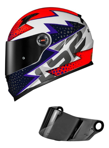 Capacete Feminino Ls2 Ff358 Speedy Laranja + Viseira Fumê