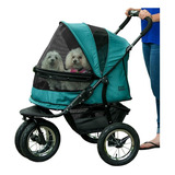 Carriola Carreola Verde Perros Gatos Pet Gear Doble No-zip