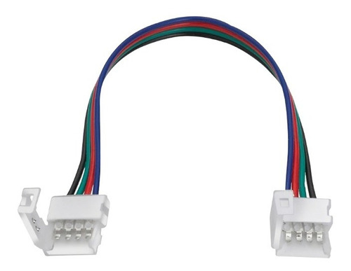Conector Doble Para Tira Led Con Cable 2835 3528 5050 Rgb
