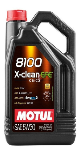 Motul 8100 X-clean 5w30 5ltrs. Bmw Envio Gratis
