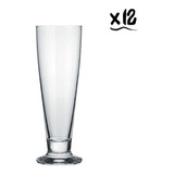Vasos Cerveceros Vidrio Nadir Tulipa 300ml X 12 Unidades Color Transparente