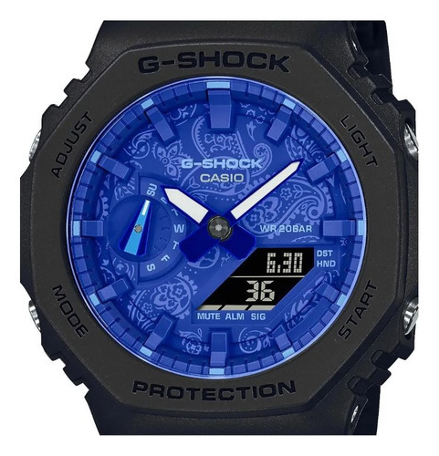Reloj Casio G-shock Ga-2100 Para Caballero Color De La Correa Negro