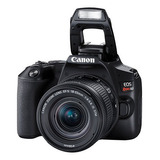  Canon Eos Rebel Kit Sl3 + 18-55mm Is Stm Dslr Cor  Preto