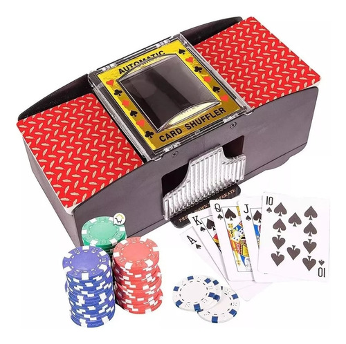 Barajador Cartas Poker Baraja Automático Mezclador Pk-05