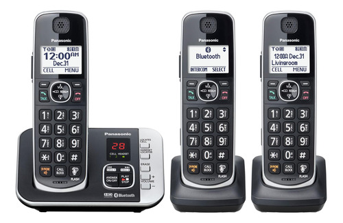 Panasonic Link2cell Bluetooth Dect 6.0 Sistema De Teléfono I