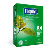 Papel Sulfite A-4 75g Report Verde Pct C/500fls