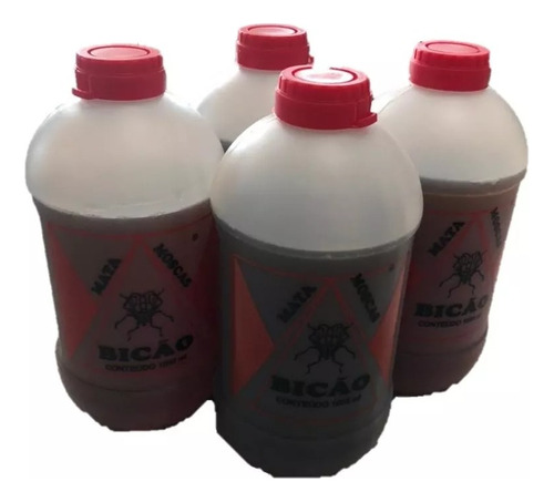 Mata Moscas Bicão 1 Lt - Kit Com 4 Unidades