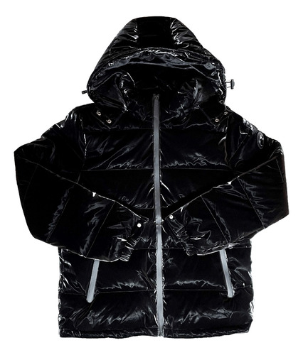 Campera Puffer Inflable Metalizada Elegante Muy Abrigada!