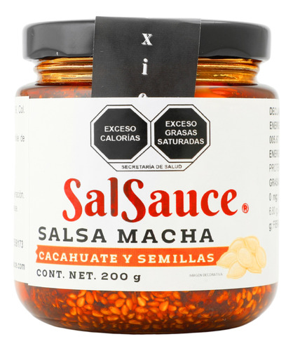 Salsauce Salsa Macha Cacahuate Y Semillas 200 G