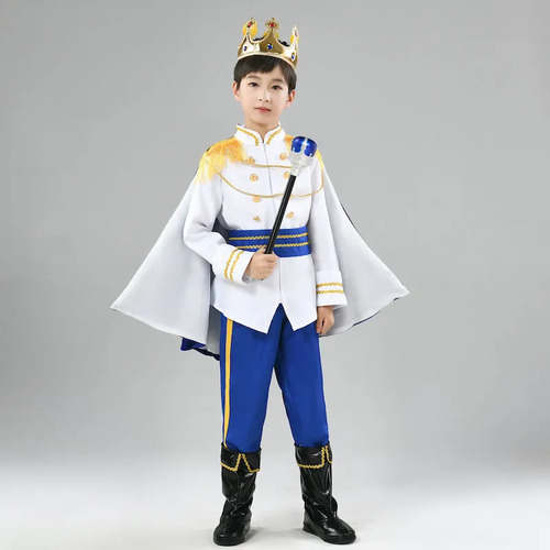 @ Halloween Niño Cosplay Rey Príncipe Rendimiento Traje \