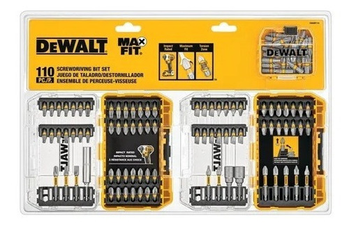 Set Atornillar 110 Piezas Maxfit Dewalt Dwamf110