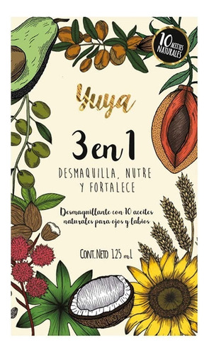 Desmaquillante Bifásico Yuya Con 10 Aceites Para Ojos Labios