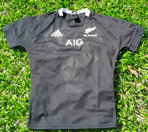  All Blacks Camiseta Negra De Rugby