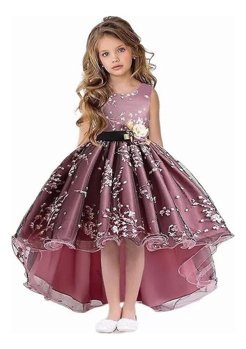 Vestido Elegante Niña Fiesta Boda Cumpleaños 6 A 13 Años A