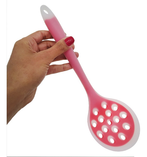 Escumadeira De Silicone 28cm Utensílio Doméstico