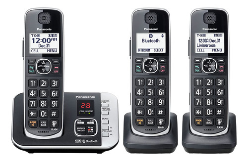 Panasonic Link2cell Bluetooth Dect 6.0 Sistema De Teléfon...