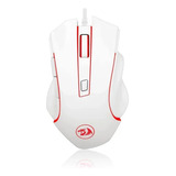 Mouse Gamer Nothosaur Redragon White 6 Botões 3200 Dpi M606w Cor Branco