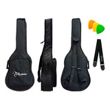 Bag Capa Acolchoada Cargo P/ Violão Folk Takamine + Correia