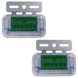 Juego De Faros Led Laterales Camion 12v Verde Poli 26270