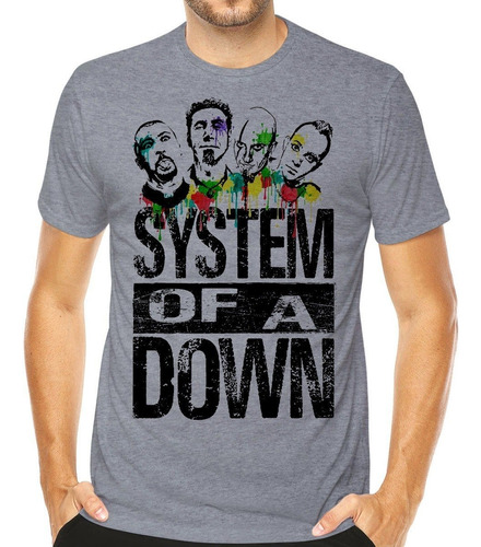 Camiseta Bandas Rock System Of A Down Camisas Blusas Moda