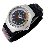 Reloj Pulsera Montreal Hombre Ml1158 Malla Gross Con Velcro