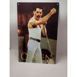 Letrero Metal Adorno Pared 20 X 30cm Queen Freddie Mercury 