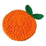 Posavasos A Crochet De Naranja X6