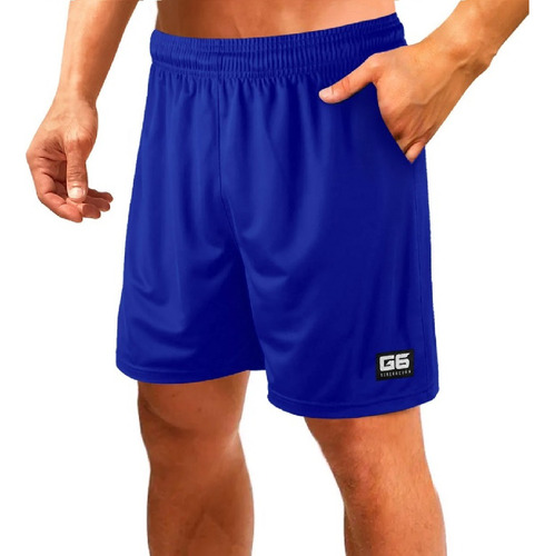 Shorts Deportivo Con Bolsillos Futbol Basquet Running Gym G6