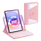 Funda Con Teclado Marca Anmeng / Para iPad 10.2  / Pink