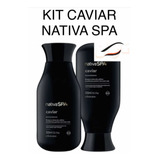 Shampoo + Cond. Nativa Spa Caviar Rep. Pós Química 300m Cada