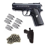 Pistola Balines Colt Defender+ 500bb+10 Co2 +funda Geoutdoor