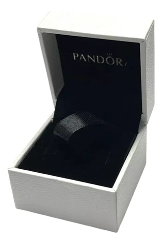1 Caja Pandora Para Anillo,  Aretes Y Charm Rosa Y Bolsa