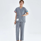 Grey Medical Scrubs, Ropa De Trabajo, Uniformes De Enfermera