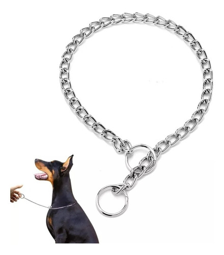 Correa De Adiestramiento Metálico, Para Perro 70 Cm (collar)