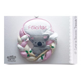 Cartel De Bienvenida Koala - Nacimiento Bebé Puerta Clinica