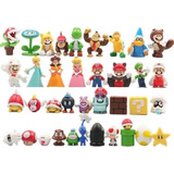 Kit 12 Figuras Super Mario Bros Coleccionables  Al Azar