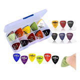 Paquete 30 Plumillas Puas Alice Guitarra Picks Con Caja