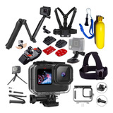 Kit Caixa Estanque Gopro 11 Peito Bastão 3 Way Base + Pulso