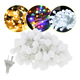 Luces Bolitas 28 Led Guirnalda Multicolor 5m A Enchufe