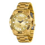 Relógio X-games Masculino Xmgs1031 Dourado Aço Grande