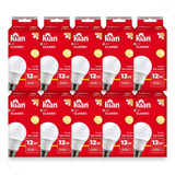 Kit 10 Lampada Led 12w Kian 3000k Amarela Promoção