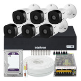 Kit Cftv 6 Cameras Full Hd 1220b Dvr 8 Canais 10a 2tb Purple