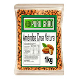 Amêndoa Crua Sem Casca 1kg - Natural