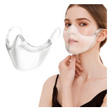 Mascara Protectora Facial Acrilico Barbijo Transparente X 10
