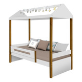 Cama Solteiro Design Montessoriano Sara Acompanha Led