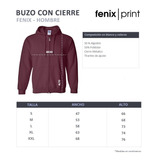 Buzo Hoddie Capota Cremallera Rojo