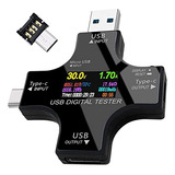 Binval Digital Multimeter 2 In 1 Usb C Tester Lcd Color Disp