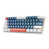 Teclado Gamer Machenike K500 B61 Qwerty 60% Switch Brown Rgb